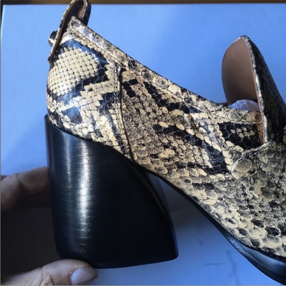 Chloé Adelie Python Loafers in Wheat Yellow 36 - Picture 8 of 11